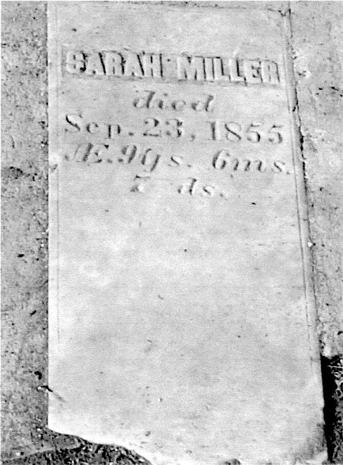 Sarah Miller Gravestone