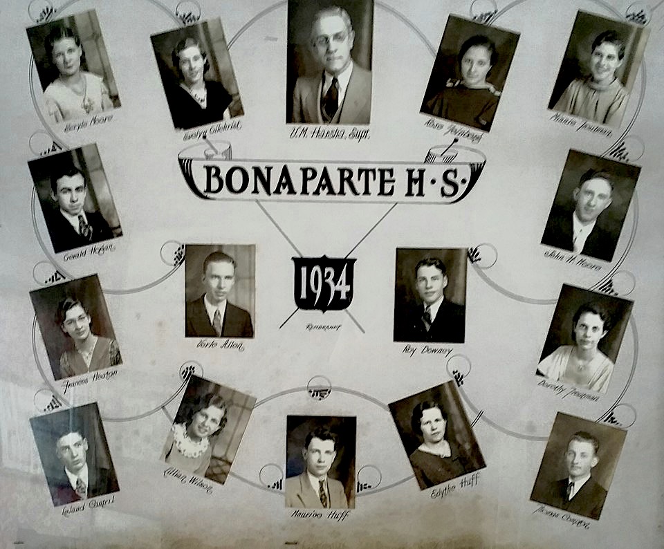 1934 Bonaparte HS Senior Class